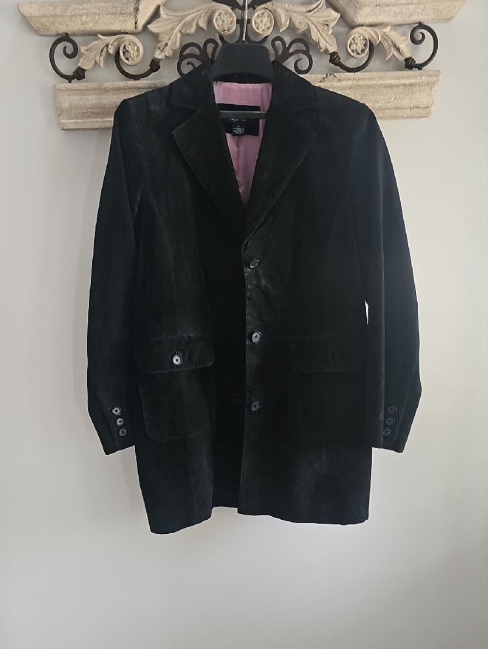 Style & Co. Black Suede Women's Blazer Jacket